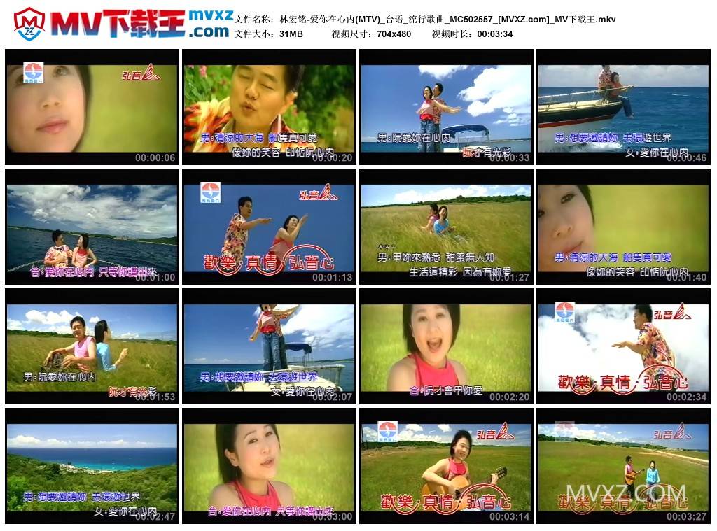 林宏铭-爱你在心内(MTV)_台语_流行歌曲_MC502557